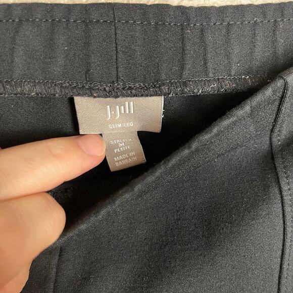 J. Jill Black Stretch Black Pant Size Petite Medium - Picture 4 of 7